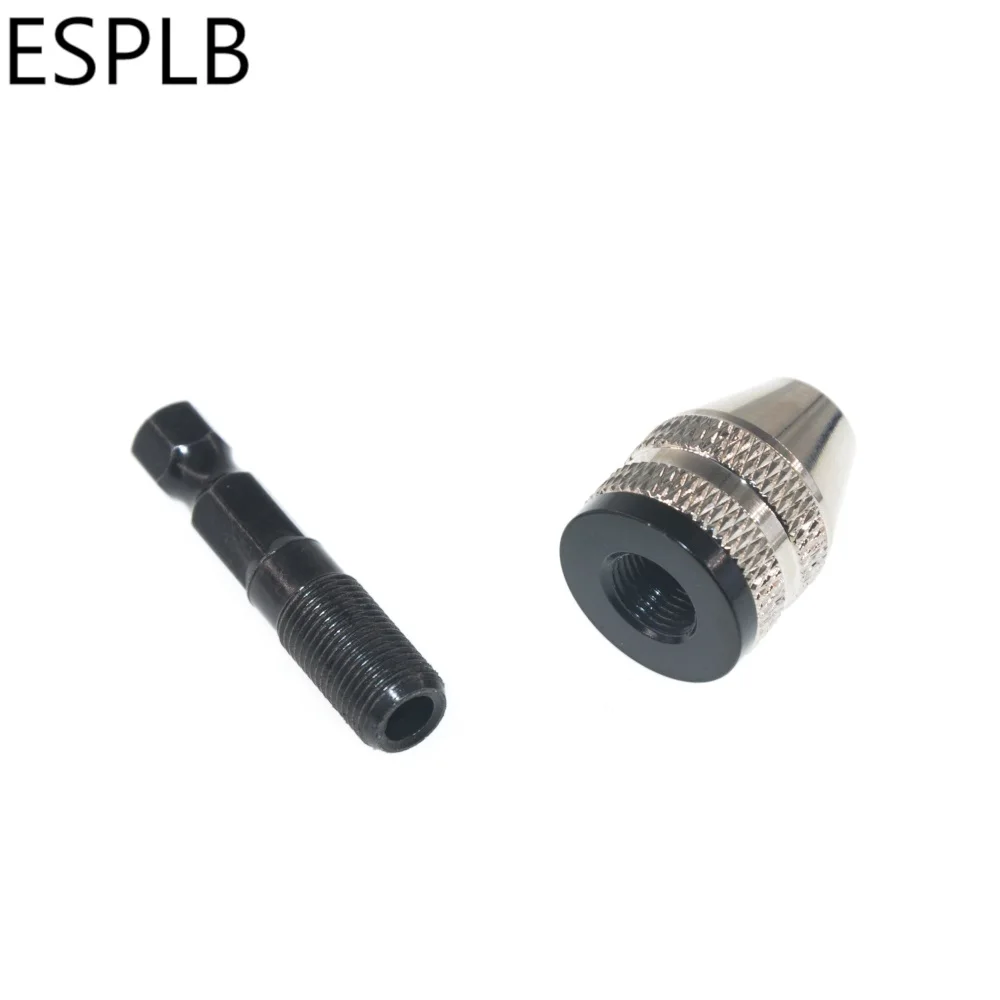 ESPLB Aluminiumlegierung 0,3-3,6 mm Mini-Schnellspannbohrer Spannfutter Schraubendreher-Adapter 1/4 Zoll Sechskantschaft Fräser mit Schnellwechsel – Detail 3