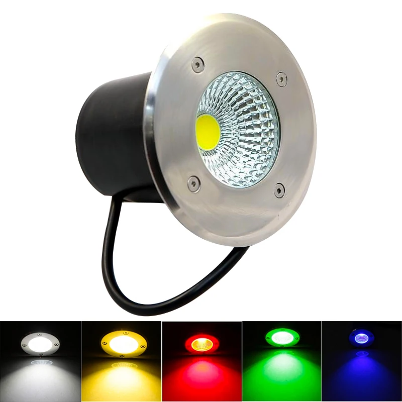 Waterproof LED Underground Light 3W 5W 10W 12W Ground Garden Path Floor Lamp Outdoor Buried Yard Lamp Landscape Light