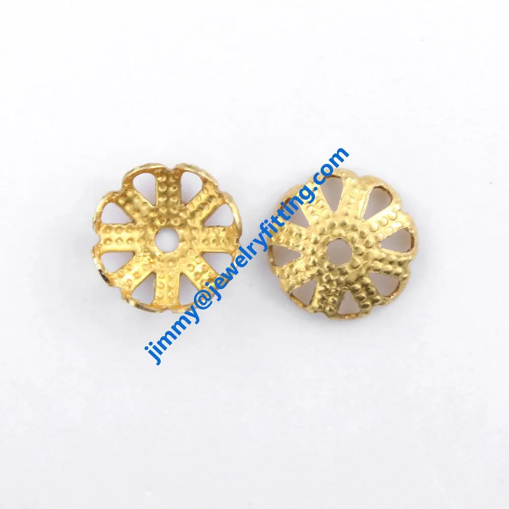 

20000pcs jewelry fingding brass filigree beads cup bead cap wholesale price raw brass size 7mm