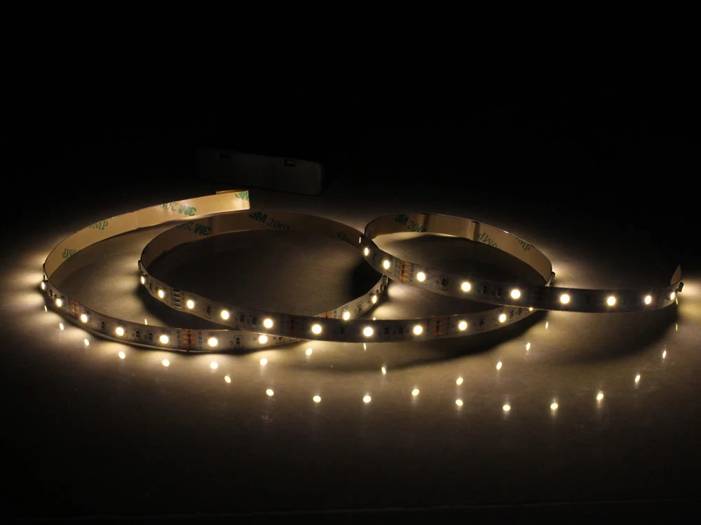 5V DC LED Light Strip แบตเตอรี่ 50 ซม.1M 2M 3M กาวเทป SMD 2835 60 LEDs ริบบิ้นลาย warm Cool สีขาว Ledstrips