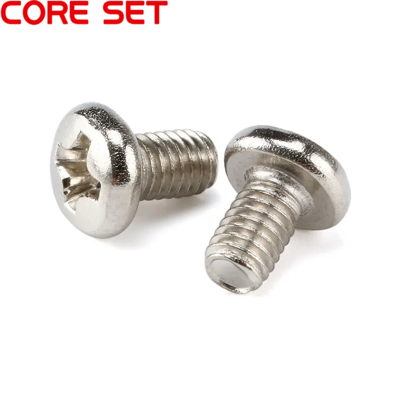 100Pcs M3 Screws Diameter 3mm Length 5mm M3x5 DIY For Computer &Drive New M3*5mm Round Head Screw