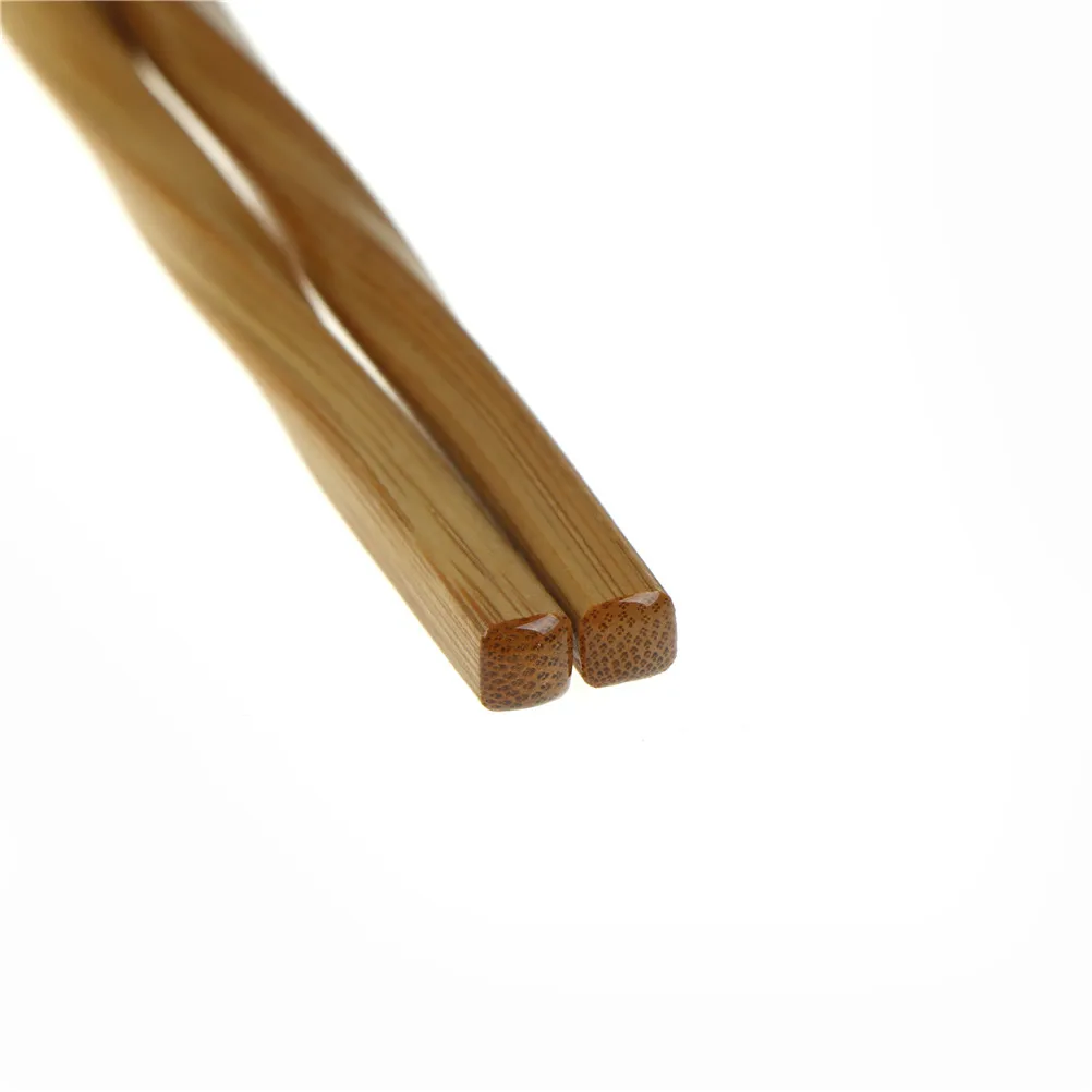Natural Wavy Wood Chopsticks Handmade Healthy Chinese Chop Sticks Reusable Hashi Sushi Food Stick Gift Tableware