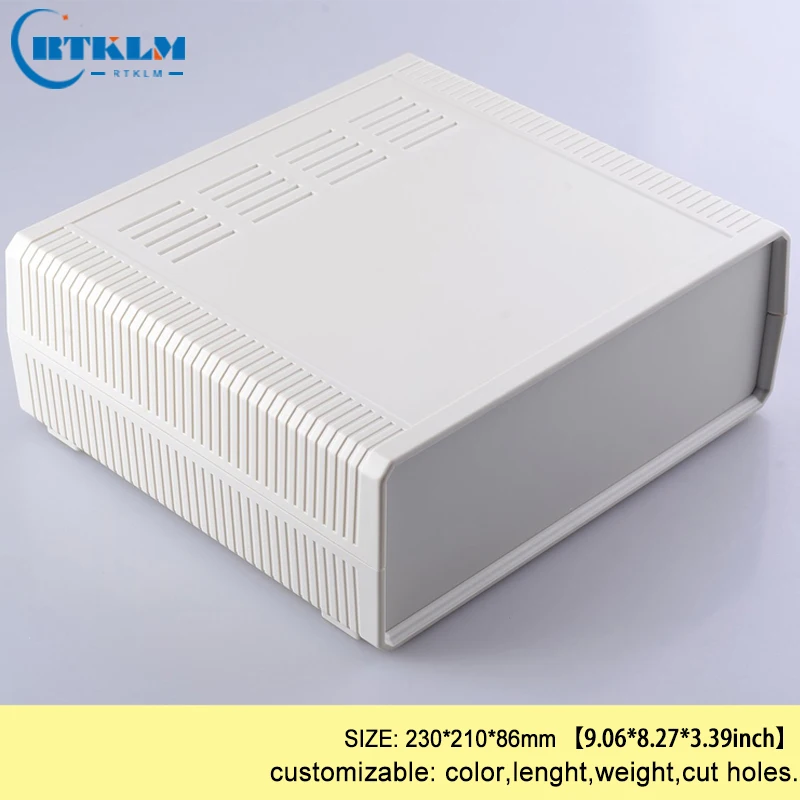 DIY plastic enclosure junction box Abs plastic project case custom electronics enclosure desktop distribution box 230*210*86mm