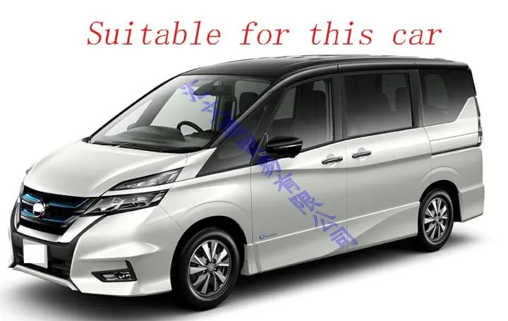 For NISSAN SERENA C27 2017 2018 2019 Car Accessories ABS Chrome Door Side Mirror Cover Trim Rear View Cap Overlay Molding