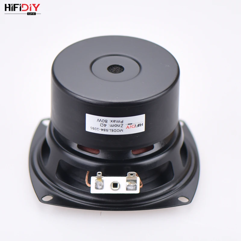 HI-FI DIY AUDIO 4 inch 80W Woofer Speaker High Power Long Stroke BASS Home Theater For 2.1 Subwoofer unit Loudspeakers SB4-105S