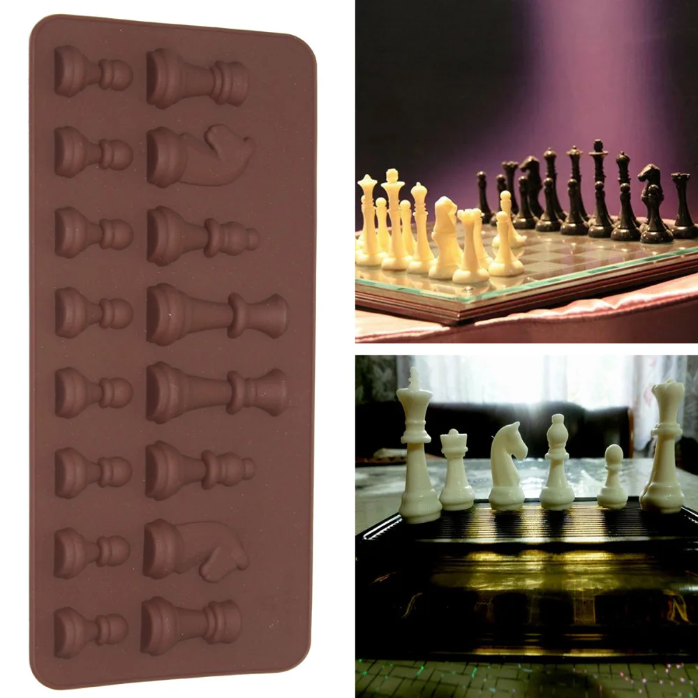 3D International Chess Pieces Chocolate Silicone Mold For Cake Cookies Mold Baking Accessories Silicone DIY Molds