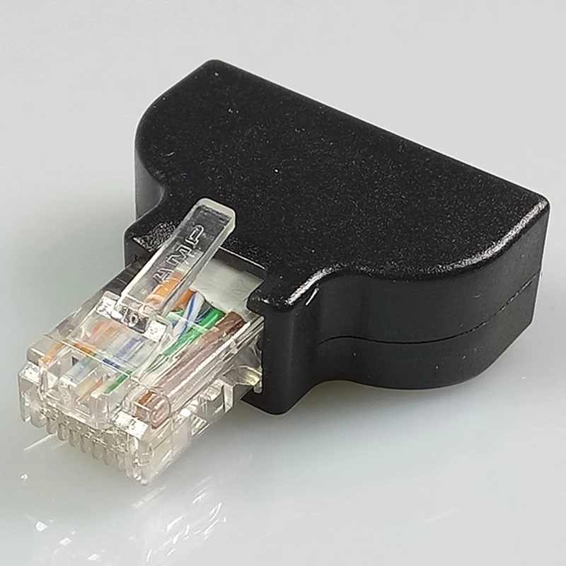 1PC RJ45-스크류 터미널 8 핀 AV 발룬 어댑터, RJ45 인터넷 수 플러그-스크류 커넥터 블록 CCTV 어셈블리