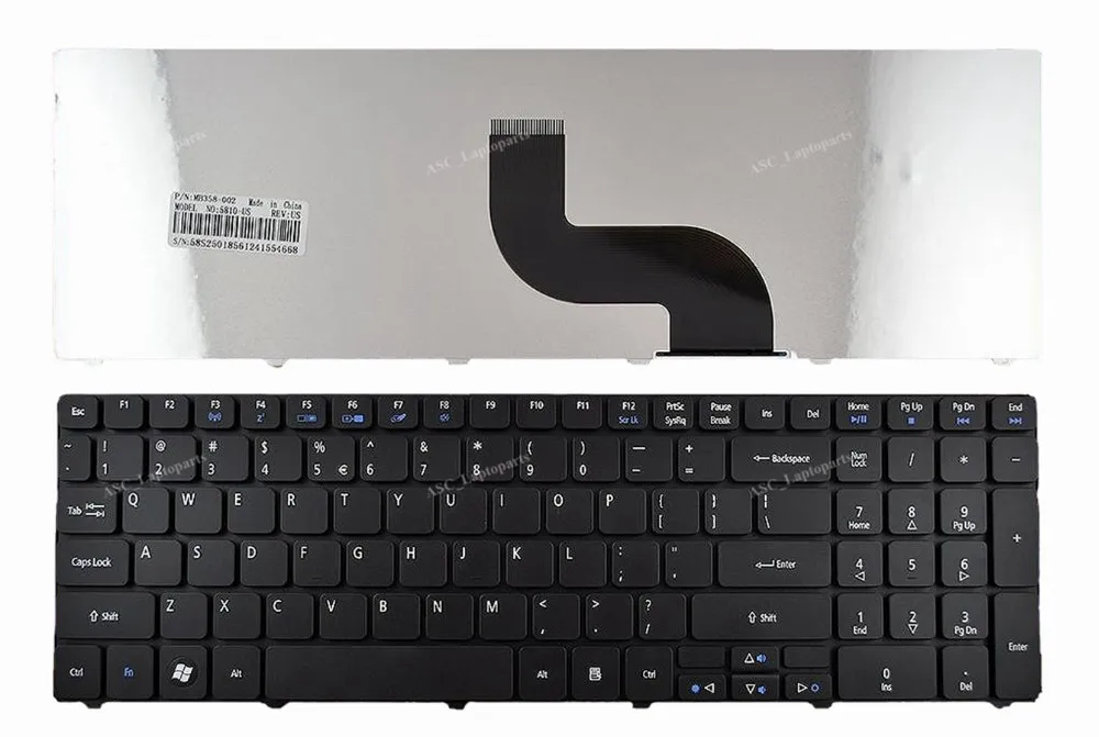 NEW US Keyboard For ACER ASPIRE 5536 5536G 5538 5542 5542G 5338 5536 5536G 5538 5542 5542G Series Laptop Black