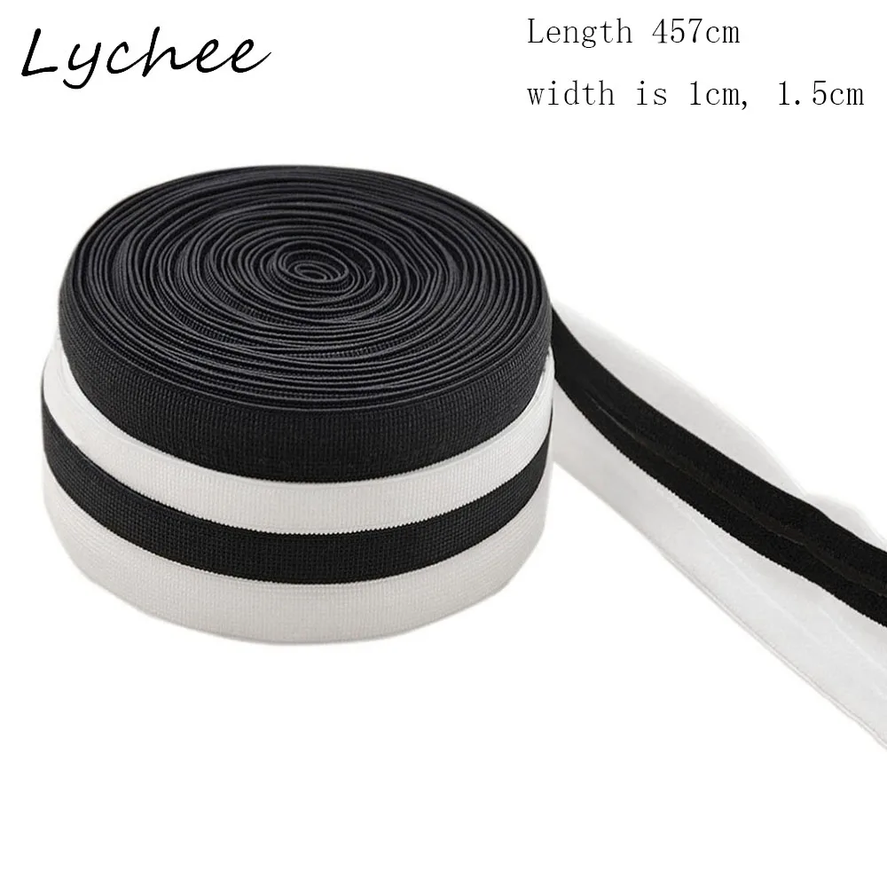 Lychee 5 Yards Silicone Gripper Elastic Webbing Shoulder Strap Tape Bras DIY Women Handmade Non-slip Sewing Fabric