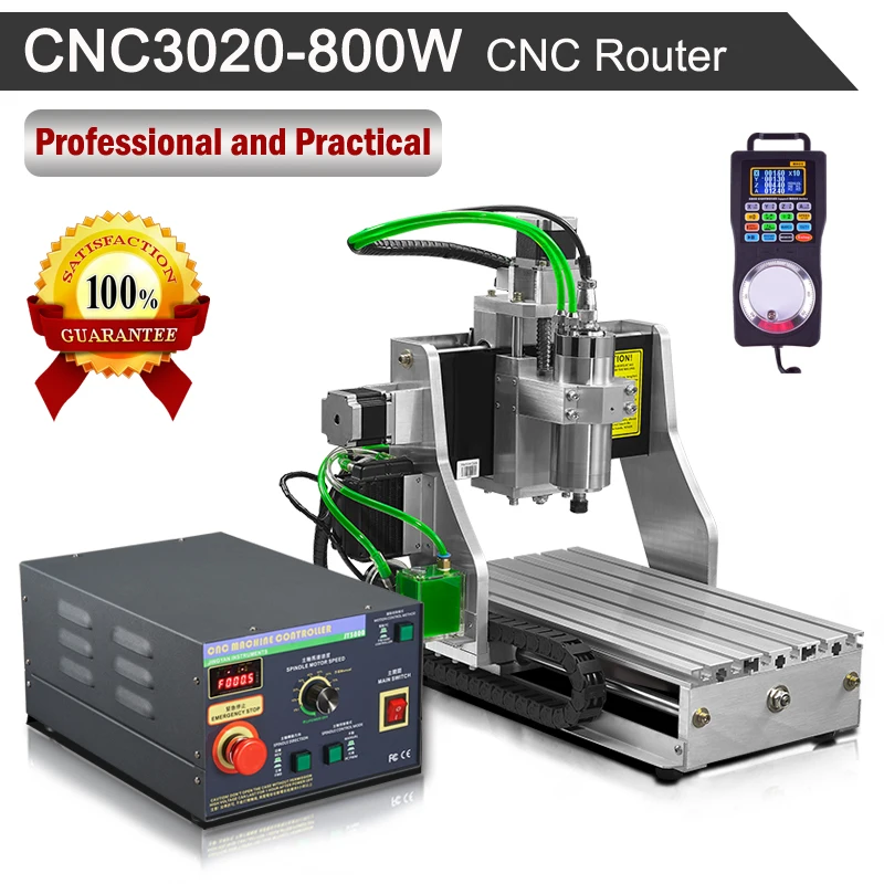 3020 800W CNC  Router Engraving Machine Water-cooled Spindle 220V Engraver with Wireless Pendant CNC Controller Kit