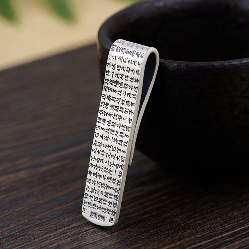 Real 925 Silver Buddha Pendant New Fashion Wallet 100% Pure S990 Original Thai Silver Pendants for Women Men Jewelry Making