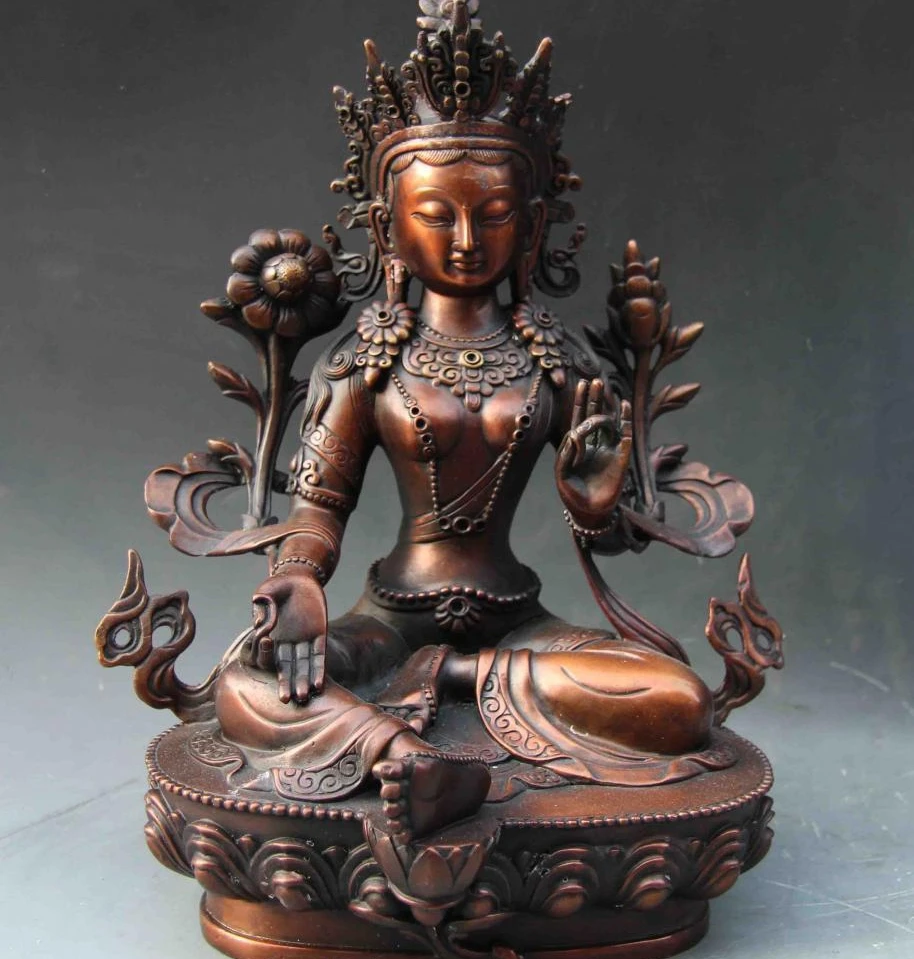 Buddhism Temple Green Tara Guan Yin Kwan-yin Boddhisattva Goddess Buddha Statue