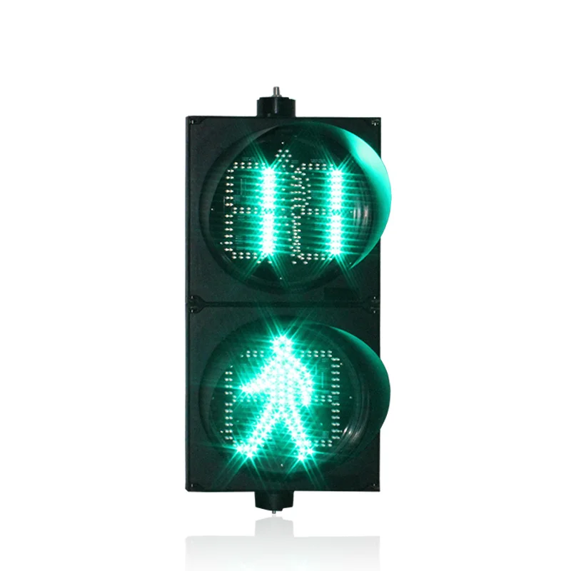 

customized DC12V mix red green 300mm LED traffic light with countdown timer