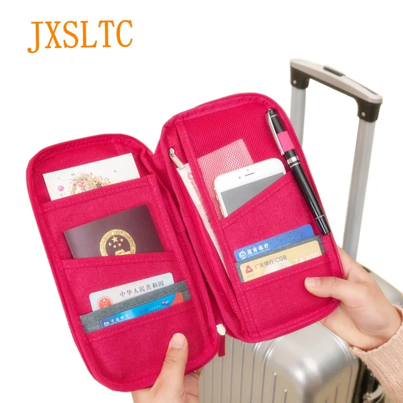 Travel Wallet Passport Credit Card Holder Organizer Cash Holder Document Bag Multifunction Purse Travel Pack Clutch Storage Bag