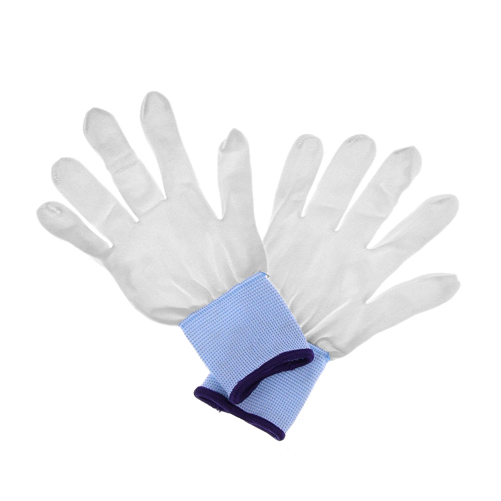 1 Pair Useful Hot Practical White Nylon Wrapping Gloves Application Tools For Car Wrap Vinyl Sticker Garden Gloves Mittens Glove