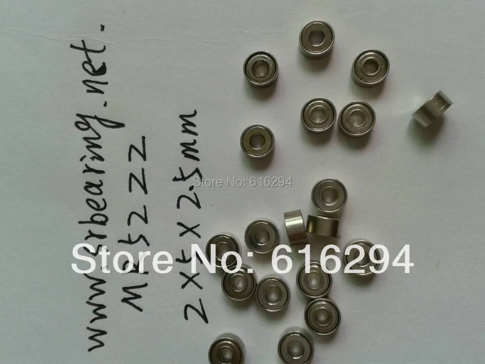 Free Shipping--- MR52ZZ ball bearings 2 * 5 * 2.5 toys bearing MR52ZZ ABEC-1 Low speed(Within 200 revolutions per minute)