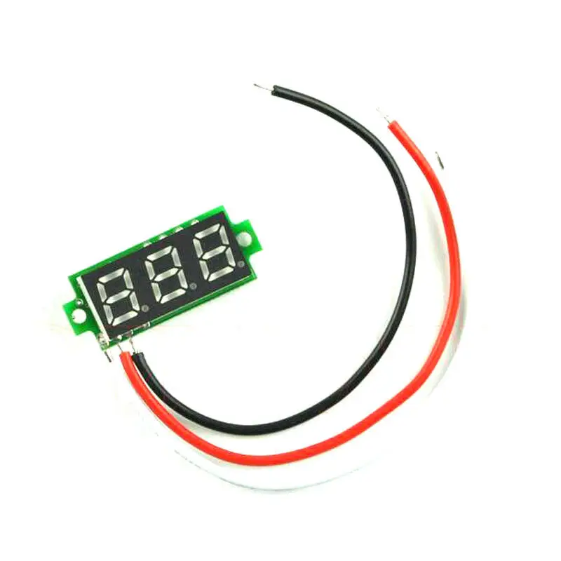 0.28“ DC 0-200V digital voltmeter Red Blue green LED Display volt Meter Voltage Monitor Tester Meter for car