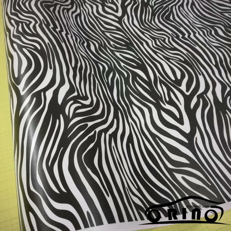 

Zebra Vinyl Film Car Wrap DIY Styling Sticker Wrapping Air Bubble Free Black White Film Sheet Vehicle Motorcycle Scooter Decal