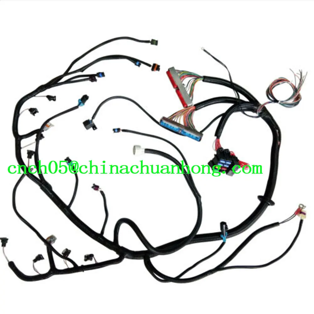 CHEVY 98 - 03 VORTEC 4.8 5.3 6.0 Standalone Wiring Harness W/4L80E (DBC) Cable TB EV1 INJ