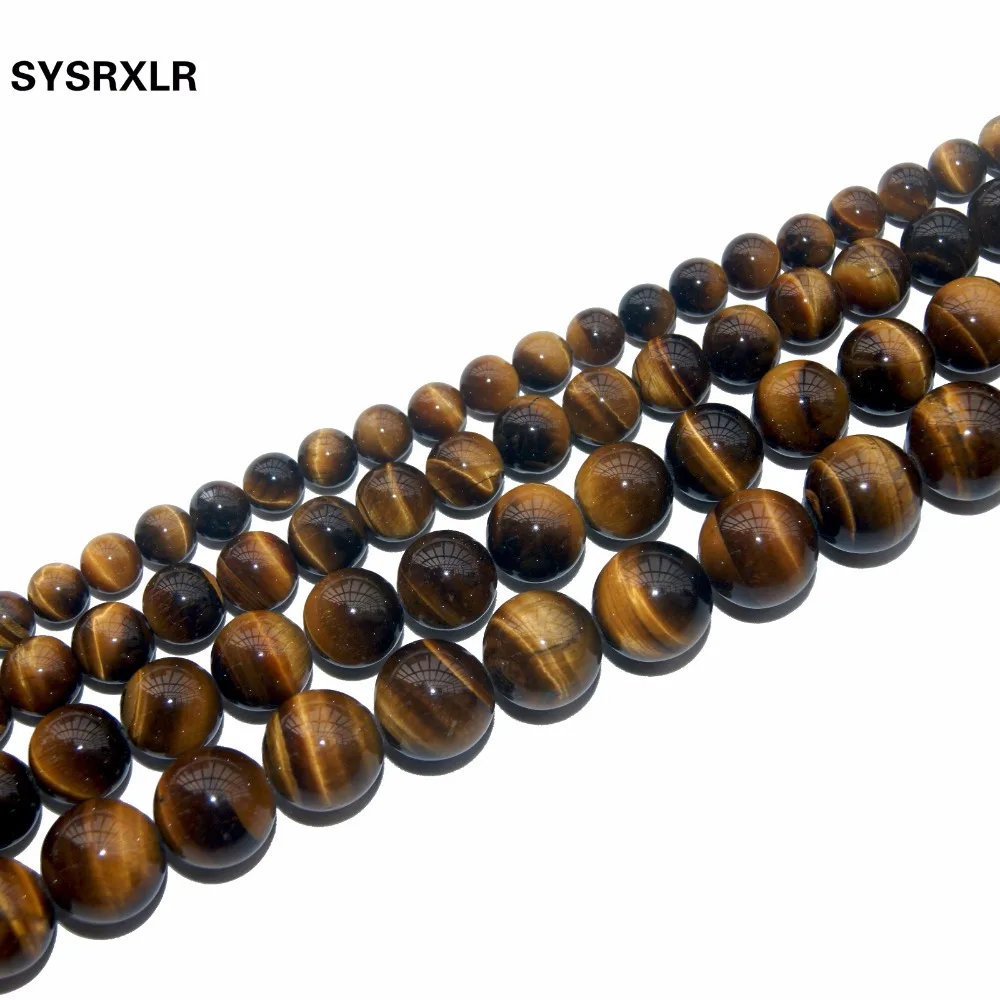Hot Sale Natural Stone Yellow Tiger Eye Beads 15\