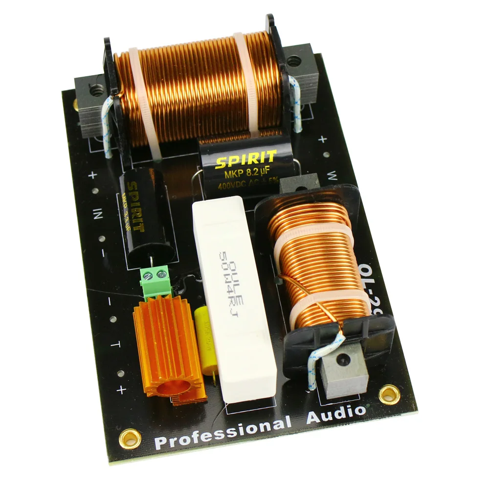Ghxamp 800W 2 Way Crossover Tweeter Bass Speaker Crossover 2000Hz High Power For 15 Inch Professional Stage Speaker 1PC