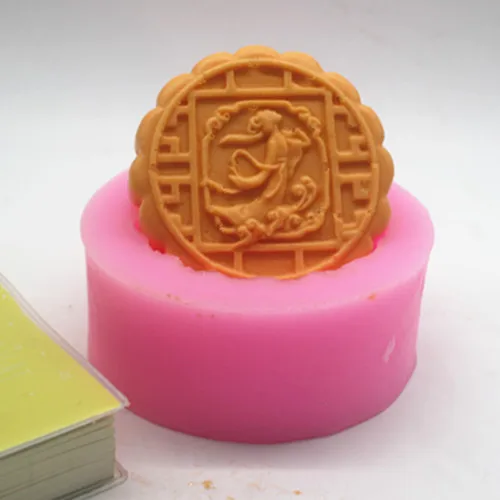 

C398 soap mold/handmade soap mold/silicone mold/soap mold/silicone soap mold The goddess of the moon cakes