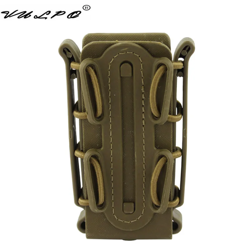 VULPO Tactical Magazine Pouch 9mm Molle Pistol Mag Pouch Soft Shell Mag Pouch with Belt Clip Magazine Holster