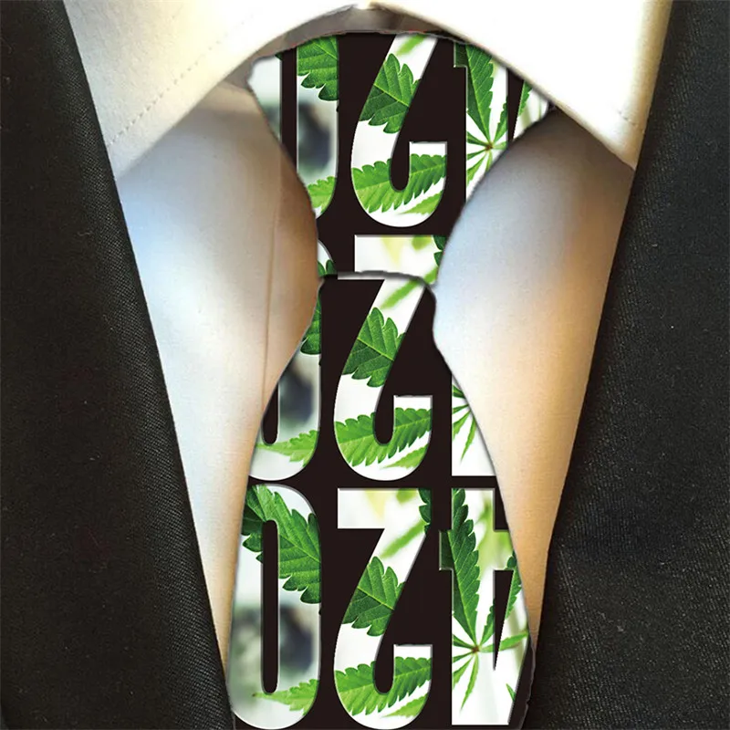 Fashion Mens Tie Maple leaf food Paisley Neckties Polyester 8 cm  Casual Gravata Printed Tie Business Casual Tie For Wedding