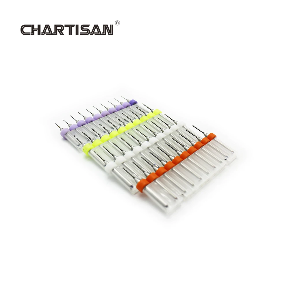 CHARTISAN 0.3-1.2mm Print Circuit Board Drill Bits, Carbide Micro Drill Bits, CNC PCB Twist Drill