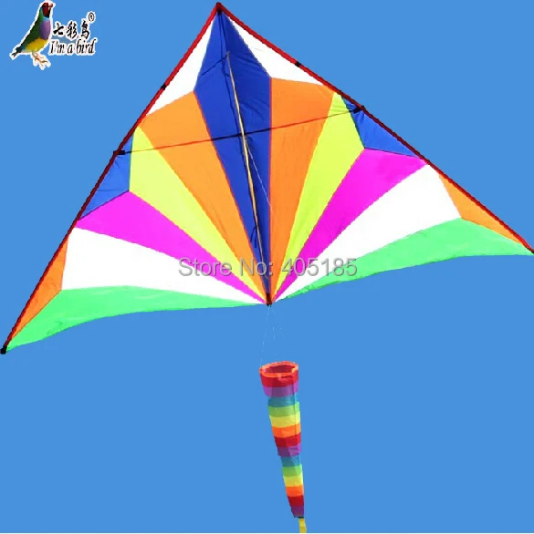 Outdoor Fun Sports Power Diamond Delta Kite With Handle  And Line Good Flying