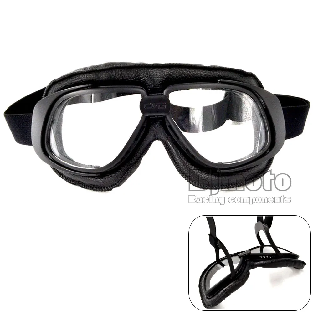 BJMOTO Clear Scooter Motocross ATV Goggle Eyewear Motorcycle Goggles Colored Sunglasses Scooter Moto Protect Glasses