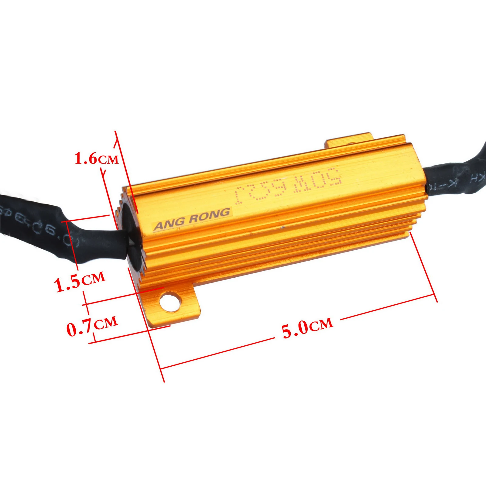 ANGRONG 50W 6ohm H7 Headlight Fog Light Canbus Fix LED Bulb Warning Error LED Load Resistors Wiring Harness