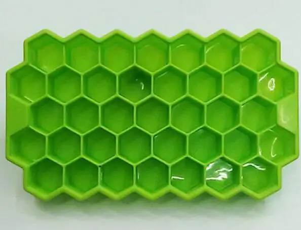 SILICONE HONEYCOMB ICE CREAM MAKER HONEYCOMB ICE CUBE TRAY 37 CAVITY ICE MAKER FORM DIY KITCHEN TOOLS