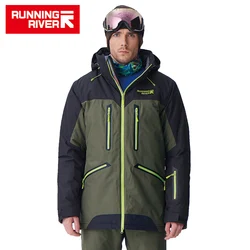 Chaqueta de snowboard para hombre, ropa deportiva de alta calidad, 4 colores, 6 tamaños, cálida, para exteriores, # A7009