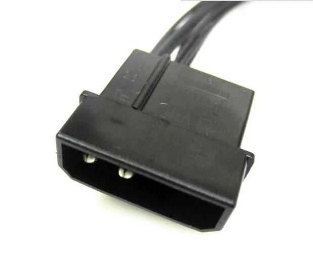 IDE-ventilador de refrigeración de 4 pines Molex a 3 puertos, Cable de alimentación de 3 pines, Cable de 22AWG, PC, DIY, envío gratis