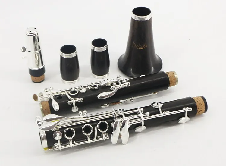 

America Conn Ebony Clarinet 17 Key Bb Tune Wooden Professional Clarinet black with reeds, case glvoes