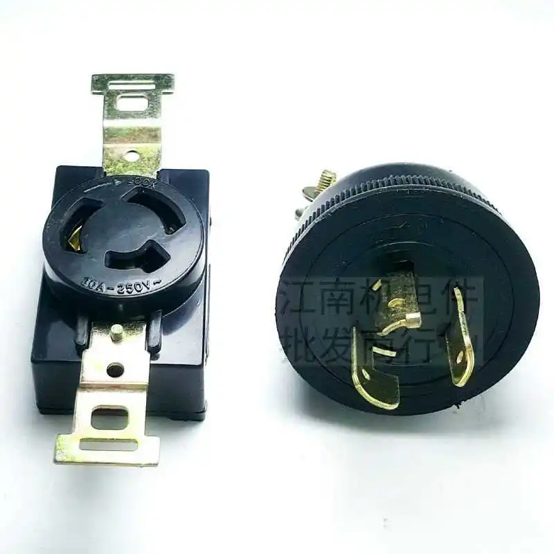 one set LocK socket plug for 2KW 3KW 5KW Gasoline generator accessories,General socket for EC2500,SH2900, EC6500 replacement.