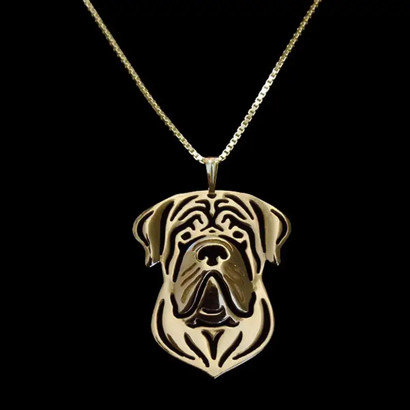 Women's Jewelry Alloy Dog Shaped Necklaces Female English Mastiff Necklaces Drop Shipping