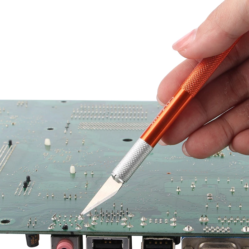 Ferramenta manual antiderrapante de metal e madeira, faça você mesmo, faca de escultura artesanal, lâminas de gravação para telefone móvel, laptop, ferramenta de reparo pcb