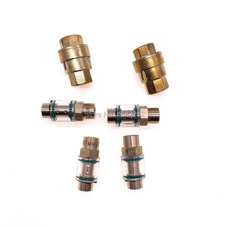 10pcs/lot 1/4'' and 1/8'' visible oil return check valve one way check valve