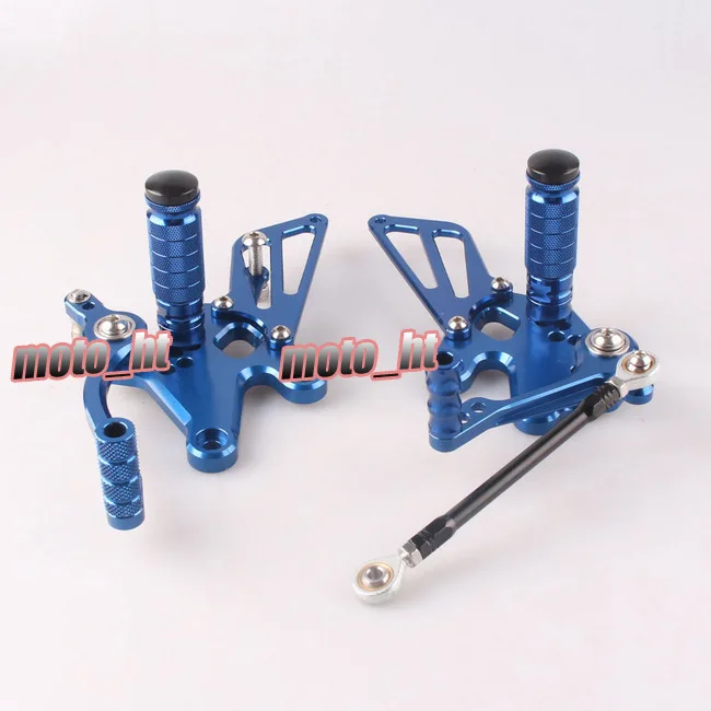 CNC Adjustment Rearset Rear Set Footpegs Footrest Foot Pegs Rest For Kawasaki Ninja 250R EX250J 2008 2009 2010 2011 2012