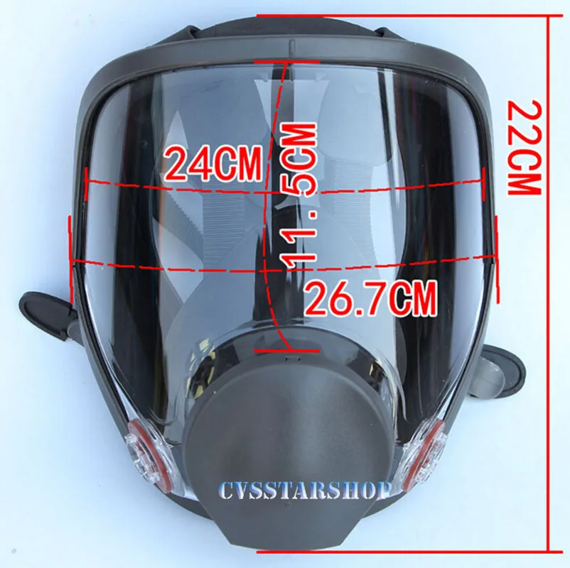 Industrie Malerei Spritzen Volle Gesicht Gas Maske Gleiche Für 3M6800 Chemische Staub Maske Atemschutz Mit Objektiv Schutzhülle Film