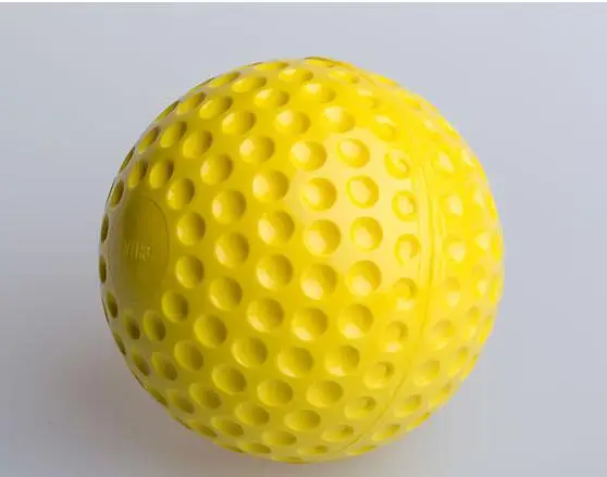 non-toxic yellow fully rubber solid baseball practice training baseball balls sports game massage balls