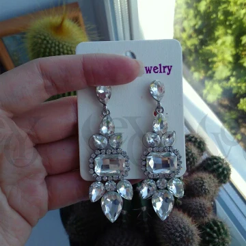 VEYO Bridal Earrings Rhinestone Trendy Wholesale Crystal Drop Earrings High Quality