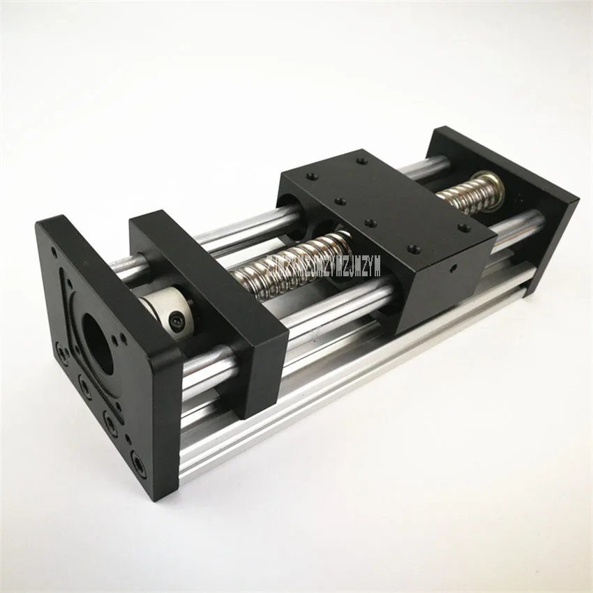 Double-axis Stepping Motor Ball screw Slide Table Linear Guide Slide Linear Drive Module Slide Table 1204/1605/1610-100MM 0.05MM