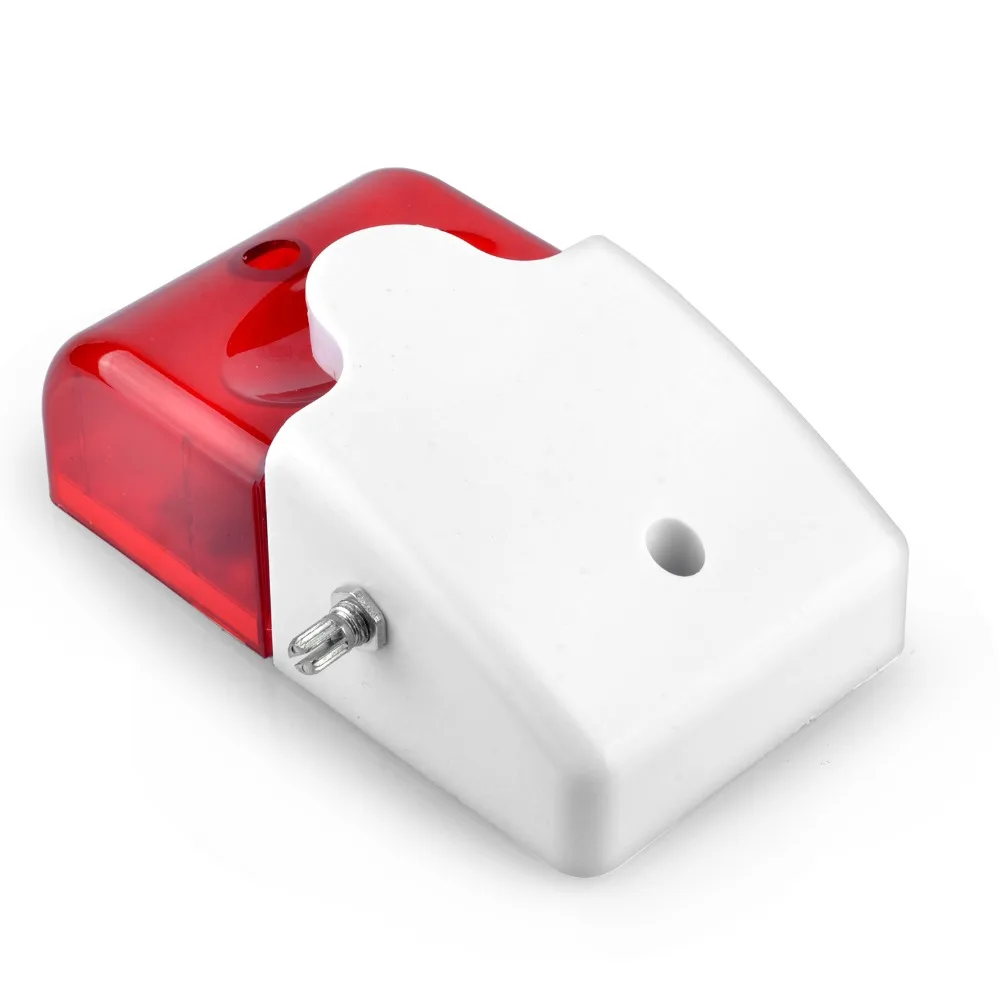 Smarsecur kapalı/açık kablolu Alarm sireni flaş ışığı ayarlanabilir ses Siren gsm Alarm sistemi için