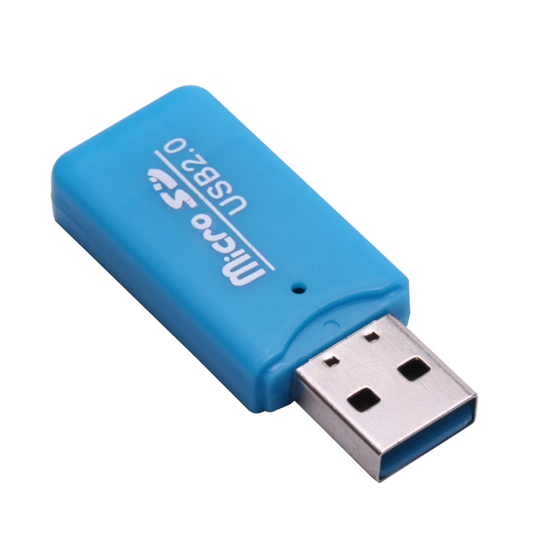 SR Mini USB Micro SD/TF Card Reader with 5 Colors High Transmission Speed for Desktop Laptop