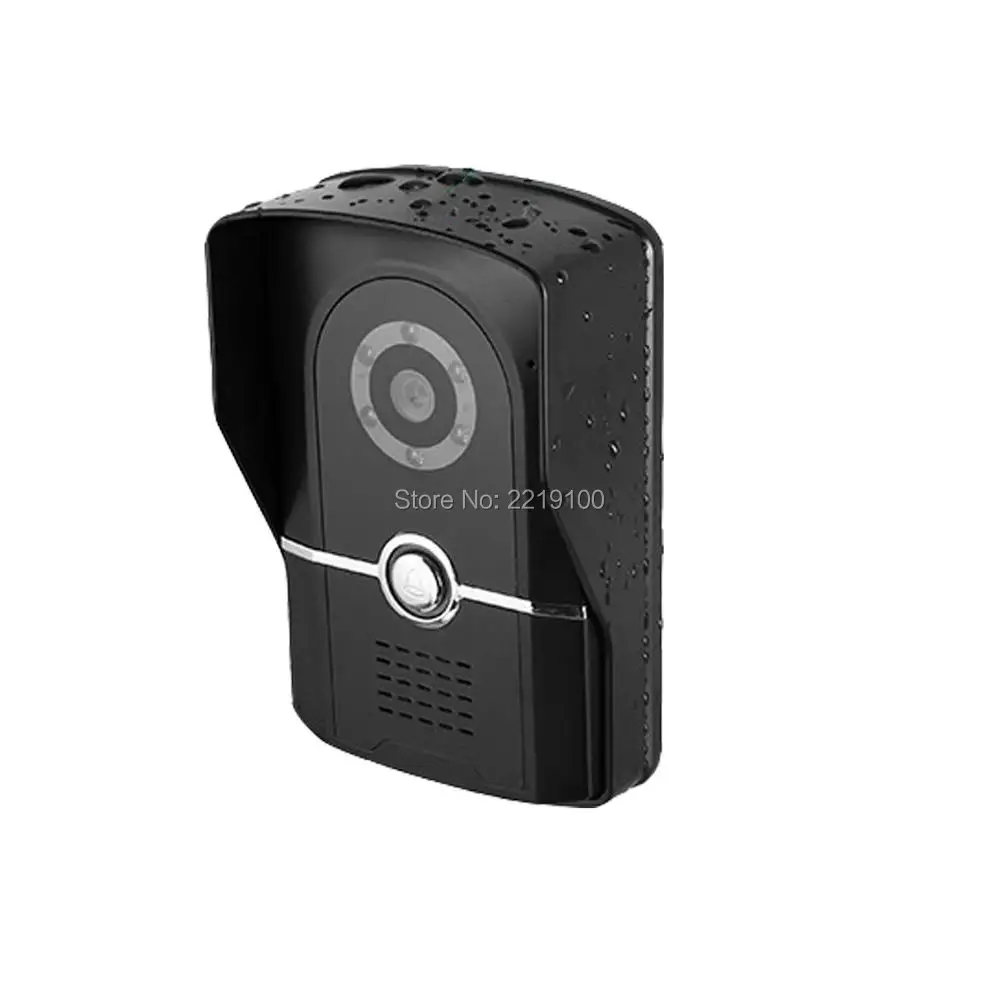 Sysd 7 Inch Touch Knop Kleur Monitor Video Deurtelefoon Intercom Systeem Met Camera Waterdichte Home Security