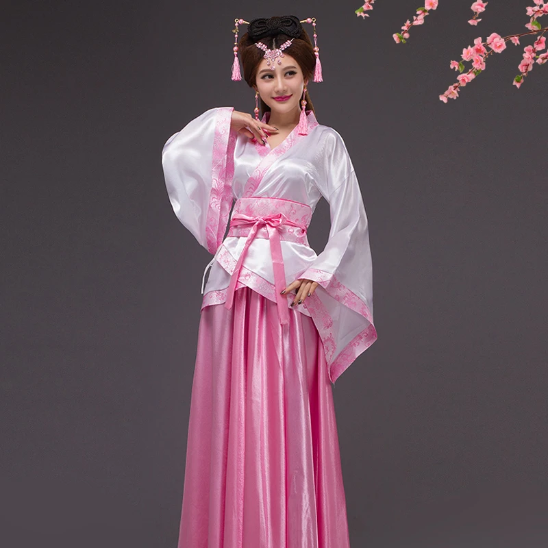 Hanfu feminino novo traje tradicional chinês de hanfu de conto de fadas palco desempenho traje chinês antigo