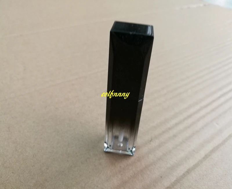 1000pcs/lot 5g Black Gradient Lip Gloss Tubes 5ml Empty Plastic Lip Balm tube bottle Lipstick Cosmetic Container G0704